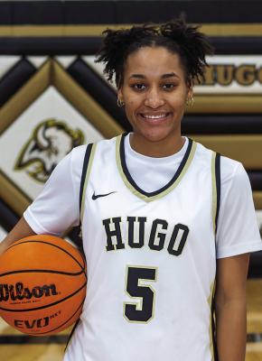 ASHIA JORDAN was named to the EAST CENTRAL OKLAHOMA CLASSIC ALL-TOURNAMENT TEAM for her outstanding play throughout the tournament. Hugo News Photo / Bobby Hamill