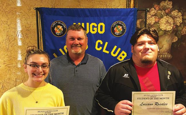 Lions Club announces Students of the Month