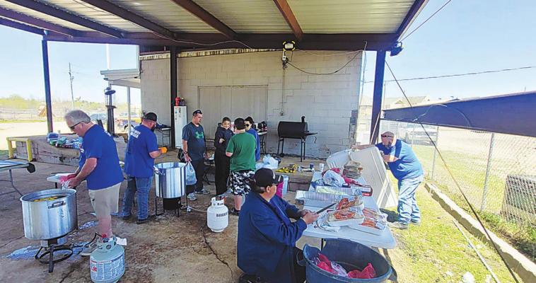 City Body Wrecker Service hosted a Back the Blue Crawfish Boil Saturday, April 9, to show its appreciation for local law enforcement and emergency services. The boil started at 2 p.m. and lasted until they ran out of crawfish, with all emergency services groups eating free.