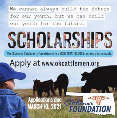 Oklahoma Cattlemen’s Foundation offers more than $25,000 in scholarships