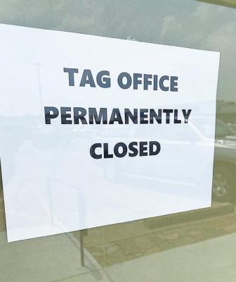 Tag office closure temporary