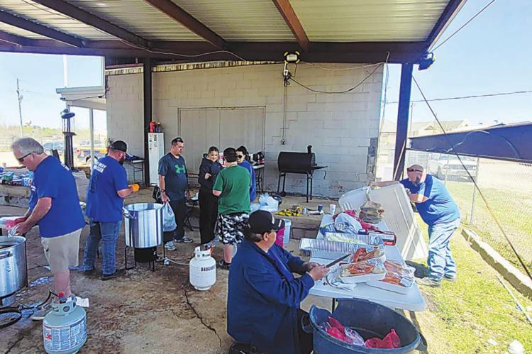 City Body Wrecker Service hosted a Back the Blue Crawfish Boil Saturday, April 9, to show its appreciation for local law enforcement and emergency services. The boil started at 2 p.m. and lasted until they ran out of crawfish, with all emergency services groups eating free.